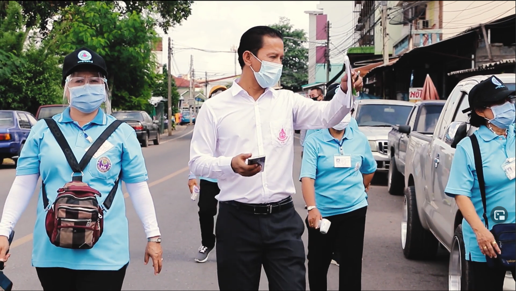 ลงพื้นที่เคาะประตูบ้านในชุมชนเขตเทศบาลนครสุราษฎร์ธานี รูปภาพ 1